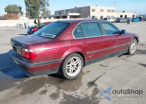 2000 BMW 740Il from USA, damaged, VIN WBAGH8347YDP13452